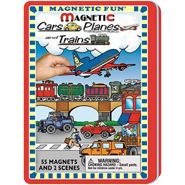 Magnetic Fun Cars Planes and Trains 